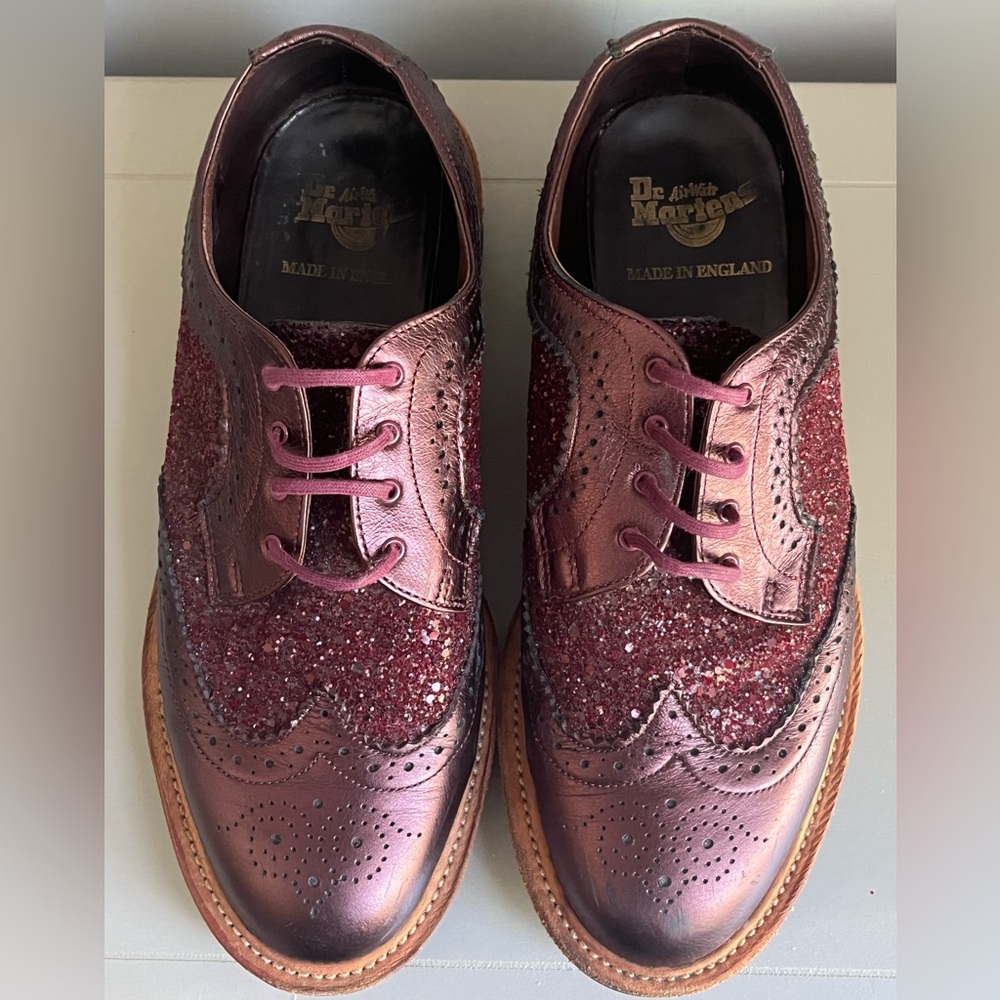 Dr. Martens Metallic The Original AirWair Oxford Size 9 Metallic Glitter - Picture 13 of 13